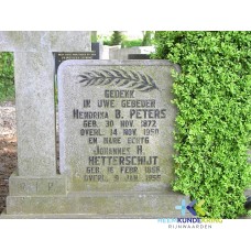 Grafstenen kerkhof Herwen Coll. HKR H.B.Peters en J.H.Hetterschijt (261)